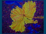 Fleur Vitrail a Ligoure 2007  Oil 100 X 81